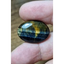 Aries 22.40CT 25.8X18.3MM Oval Natural Bi Color Tiger Eye