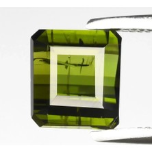 Aries 1.29CT 6.3x5.8mm Octagon Natural Green Tourmaline - Unheated, Africa Gemstone