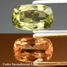 Aries 1.29CT 8X5MM Cushion Natural Color Change Diaspore - Turkey Gemstone