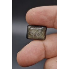 Aries 11.90CT 18.2X13.4MM  Natural  Octagon Altın Yansımalı Obsidyen