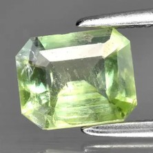 Aries 0.99CT 7x5.5mm Octagon Natural Green Tsavorite Garnet - Tanzania Gemstone
