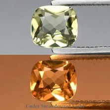Aries 0.56CT Vs Cushion Natural Color Change Diaspore - Turkey Gemstone