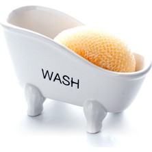 altabi Mini Küvet Tasarımlı Seramik Süngerlik ve Sabunluk