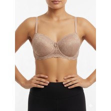 Ebru Silikonlu Destekli Dantelli Sütyen