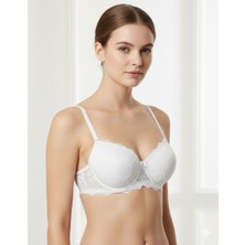 Ebru Silikonlu Desteksiz Dantelli Sütyen