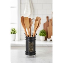 Rotanev Yeni Nesil Metal Standlı Kaşıklık, Mutfak Organizeri, Tasarım Kaşıklık