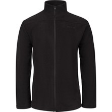 2AS Larry Erkek Tam Fermuarlı Polar Sweatshirt Siyah