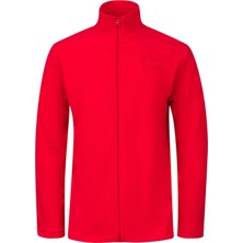 2AS Larry Erkek Tam Fermuarlı Polar Sweatshirt Kırmızı