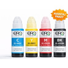 Ero Print Canon Pixma G1400 Muadil Mürekkep - 4 Renk Set
