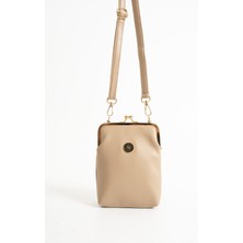 Sanmorris Burslu Kadın Omuz Çantası Klipsli El Çantası