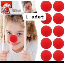 Bodrum Asel Sünger Palyaço Burnu - Kırmızı Renk Parti Aksesuarı