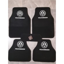 Smart Garage Volskwagen Caddy Logolu Siyah Çift Katlı Halı Paspas Seti