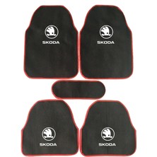 Smart Garage Skoda Favorit Renkli Şerit Halı Paspas