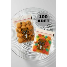 HYD Desenli Bantlı Şeffaf Poşet Hediyelik Kendinden Yapışkanlı Jelatin 10X15CM 100 Adet