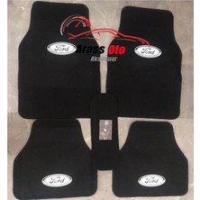 Smart Garage Ford Logolu Füme Halı Paspas Çift Kat