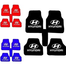 Smart Garage Hyundai I10 Logolu Mavi Halı Paspas Çift Kat
