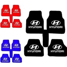Smart Garage Hyundai Accent Era Logolu Mavi Halı Paspas Çift Kat