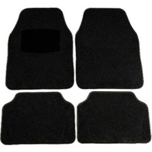 Smart Garage Halı Paspas Üniversal 4 Parça Siyah Paspas