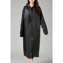 Shopwave Eva Siyah Pardesü Yağmurluk (5047)
