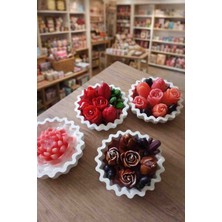 Bellevie El Yapımı Çiçek Tasarımlı Dekoratif Mum | Hediyelik | Özel Tasarım