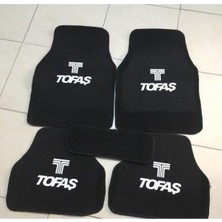 Smart Garage Tofaş Serçe Logolu Siyah Halı Paspas Seti