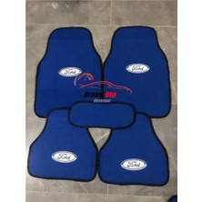 Smart Garage Ford Logolu Mavi Halı Paspas Çift Kat