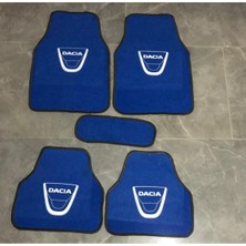 Smart Garage Dacıa Logolu Mavi Halı Paspas Çift Kat