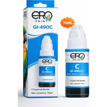 Ero Print Canon Pixma G3410 Mavi Muadil Mürekkep 70ML