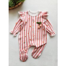 Baharda Nova %100 Pamuk Kız Bebek Uzun Kollu Mevsimlik Tulum