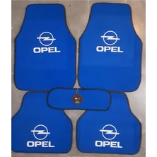 Smart Garage Opel Logolu Mavi Halı Paspas Çift Kat