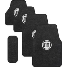 Smart Garage Fiat Füme Halı Paspas Takımı (Siyah Biyeli)-Oto Halıflex Paspas