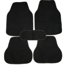 Smart Garage Accent Admire Düz Baskısız Siyah Halıfleks 5 Parça Paspas Seti