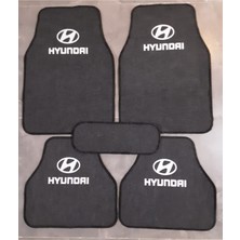 Smart Garage Hyundai Sonata Logolu Füme Halı Paspas Çift Kat
