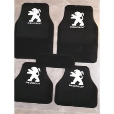 Smart Garage Peugeot 406 Logolu Siyah Çift Katlı Halı Paspas Seti