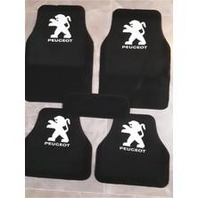 Smart Garage Peugeot 307 Logolu Siyah Çift Katlı Halı Paspas Seti