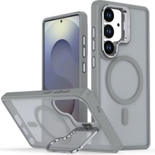 FitCase Samsung Galaxy S25 Kılıf Armor Seri Magsafe Uyumlu Stand Özellikli Kamera Lensli Kapak