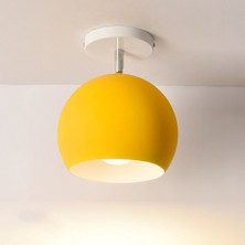 Riolight Modern Sarı Cafe,çocuk,genç Odası Için Mafsallı Hareketli Başlık 1XE27 Metal Glop Avize