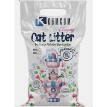 Kumcum 20 Lt Doğal Bentonit Kedi Kumu (15KG) - Tozsuz, Hızlı Topaklanır, Kokusuz