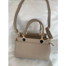 Luna Çift Gözlü Zarif Tasarımlı Uzun Askılı El ve Omuz Kadın Çantası