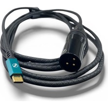 Pawer Xlr Canon Erkek To Type-C Kablo 3metre