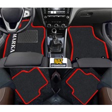 Naz Oto Bmw E 90 2005 - 2011 Siyah Halı Kırmızı Kenar Petek Topuk