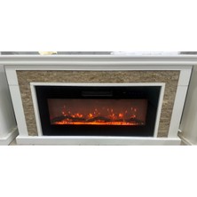 NRY Dekoratif Ledli Isıtmali Şömine