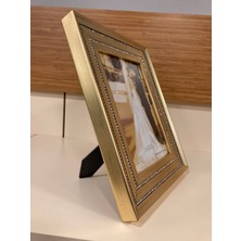Plus Home Çerçeve Fotoğraf Iki Sıra Taşlı Altın 15X20 cm