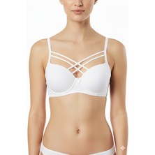 Ebru Silikonlu Destekli Mikro Çapraz Çift Ipli Sütyen