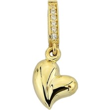 Goldium Asimetrik Kalp Charm