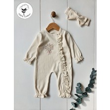 Baharda Nova %100 Pamuk Kız Bebek Uzun Kollu Mevsimlik Tulum