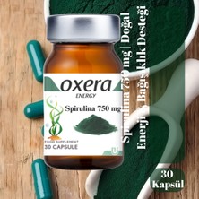 Oxera Energy Spirulina 750 Mg 30 Kapsül | Doğal Enerji & Bağışıklık Desteği