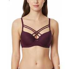 Ebru Silikonlu Desteksiz Mikro Çapraz Çift Ipli Sütyen