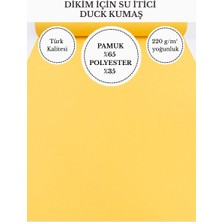 Fabricstown Su Itici Duck Kumaş | 220 G/m² | %65 Pamuk %35 Polyester | 180 cm En | Dikişlik Dayanıklı Kumaş