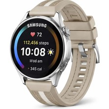 Novatis Samsung Galaxy Watch 4/5/6/7/fe/40/44 Classic 42/43/46/47MM Kompozit Dokuma Silikon Kordon